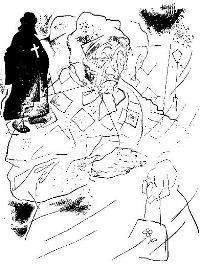 Иллюстрация Ю.Анненкова к поэме А.Блока "Двенадцать"