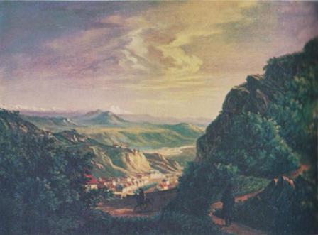 Вид Пятигорска. 1837 г.